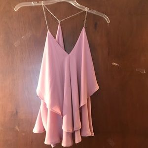 Pink flow tank top